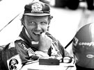 Automobilový závodník Niki Lauda ped startem na Velké cen Nmecka (22....