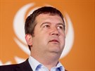 Předseda ČSSD Jan Hamáček sleduje v pražském štábu výsledky eurovoleb. (26....