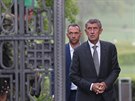 Premiér Andrej Babi se seel s prezidentem Miloem Zemanem v Lánech. (20....