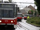 Nejhor situace pro cestujc v Brn je v mst, kde se sjdj tramvaje z...