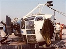 Havárie vrtulníku N619PA na stee budovy PAN AM 16.5. 1977