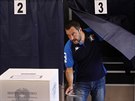 Matteo Salvini bhem voleb do Evropského parlamentu. (26.5.2019)
