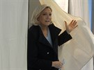 Marine Le Penová u voleb do Evropského parlamentu. (26.5.2019)