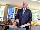 Nmecký prezident Frank-Walter Steinmeier u eurovoleb. (26.5.2019)