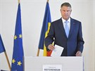 Rumunský prezident Klaus Iohannis ve volbách do EP. (26.5.2019)