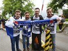 Fanouci Baníku Ostrava v Olomouci ped finálovým utkání domácího poháru MOL...