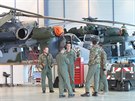 Mezinárodní vojenské cvičení Dark Blade na vrtulníkové základně v Náměšti nad...