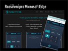 Pro prohlíe Microsoft Edge není dostupný Dark Reader, mete místo toho...