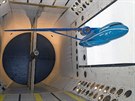 Testování elasticity kídel v aerodynamickém tunelu NASA (Hampton ve stát...