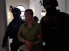 Davida K. pivedli ke Krajskému soudu v Plzni policisté ze zásahové jednotky....