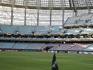Olympijský stadion v Baku je nachystaný na finále Evropské ligy mezi Arsenalem...