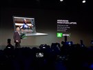 Snímek z tiskové konference Nvidia na Computex 2019 v Taipei.