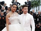 Priyanka Chopra a Nick Jonas (Cannes, 18. kvtna 2019)