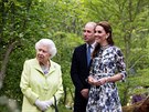 Královna Albta II, princ William a vévodkyn Kate na výstav RHS Chelsea...