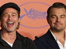 Brad Pitt a Leonardo DiCaprio (Cannes, 22. května 2019)