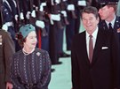 Britská královna Albta II. a americký prezident Ronald Reagan (Santa Barbara,...