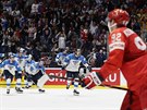 Finská radost z postupu do finále v kontrastu se smutkem hokejist Ruska.
