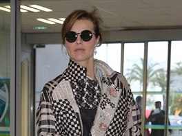 Eva Herzigová na letiti (Nice, 18. kvtna 2019)