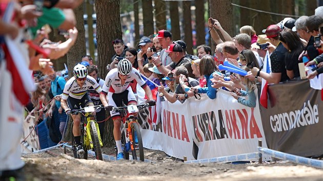 Svtov pohr biker v Novm Mst na Morav - v poped vtz Van der Poel.