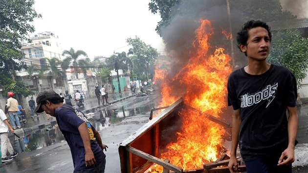 Demonstrace kvli volbm v Jakart (22. kvten 2019)