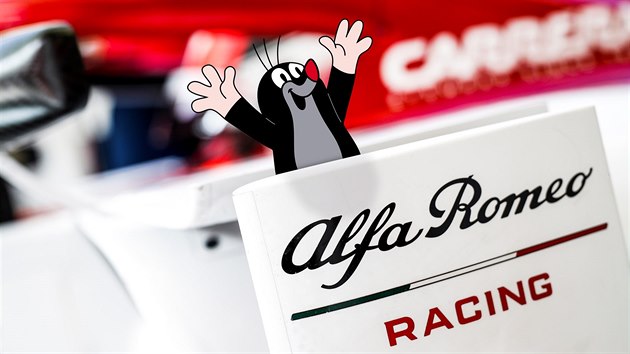Ikonick esk postavika Krteek vstoupila do svta F1, objevuje se na monopostu Alfa Romeo.