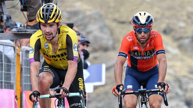 Primo Rogli a Vincenzo Nibali ve 13. etap Gira.