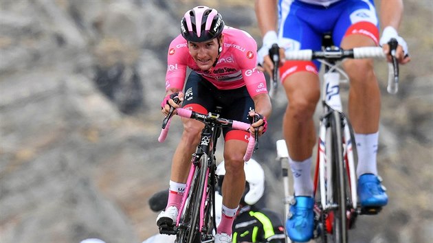 Slovinsk cyklista Jan Polanc v 13. etap Giro d'Italia