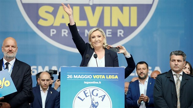 Pedsedkyn francouzsk strany Nrodn sdruen Marine Le Penov (23. kvtna 2019)