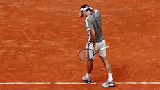 výcarský tenista Roger Federer na Roland Garros.