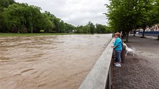 Teplice nad Bevou (okres Perov), kvli vydatným srákám se eka Beva dostala...