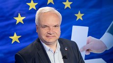 Lídr KDU-ČSL pro volby do Evropského parlamentu Pavel Svoboda v diskusním...