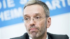 Odvolávaný rakouský ministr vnitra Herbert Kickl ze Svobodné strany Rakouska...