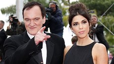 Quentin Tarantino a Daniella Picková (Cannes, 18. kvtna 2019)