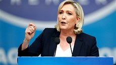P�edsedkyn� francouzské strany Národní sdru�ení Marine Le Penová (23. kv�tna...