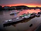 Výletní lod na Vltav v Praze