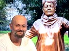 Autor kontroverzní sochy Věry Špinarové David Moješčík v diskusním pořadu...