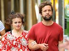 Helena Bonham Carterová s p�ítelem Ryem Dagem Holmboem (New York, 25. 5. 2019)