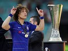 David Luiz z Chelsea coby vítz Evropské ligy
