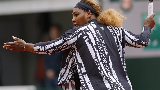 Americk tenistka Serena Wlliamsov na Roland Garros.