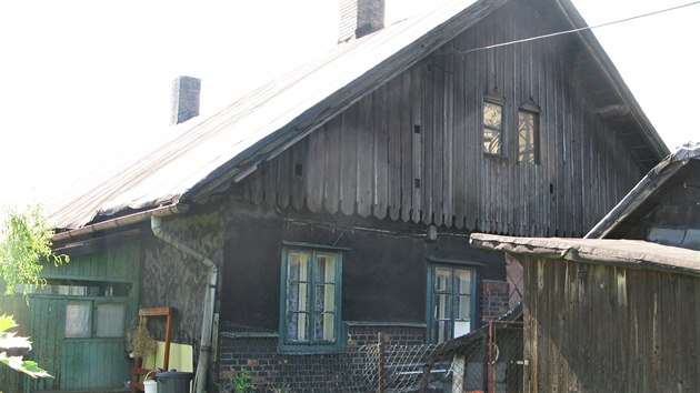 Dřevěné domy v bývalé dělnické kolonii