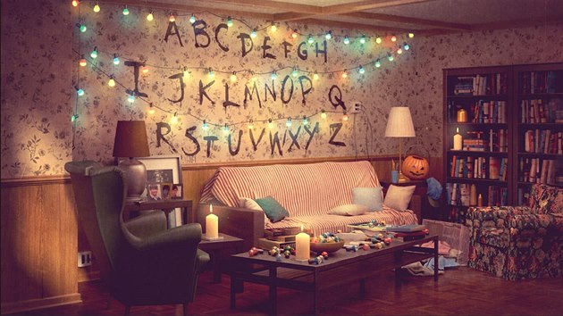 Ob�vac� pokoj Ikea inspirovan� seri�lem Stranger Things