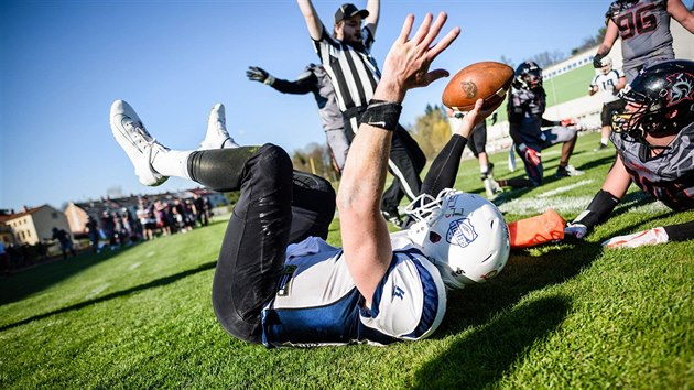 Momentka ze zpasu Vysoina Gladiators - Ostrava Steelers