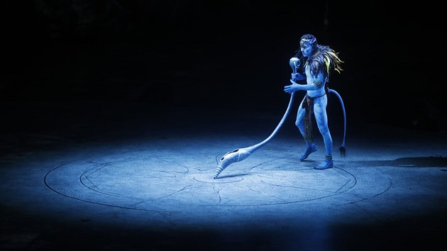 Zbr z pedstaven Toruk, kter do Prahy pivezl soubor Cirque du Soleil (29. kvtna 2019).