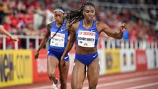 Britská sprinterka Dina Asherová-Smithová na dvoustovce na mítinku Diamantové...