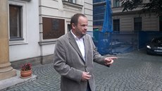 Kandidát na ministra kultury Michal marda (SSD) na jednání s Andrejem Babiem...