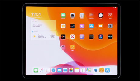 Nov iPadOS umon napklad umstn widget pmo na domovskou strnku.