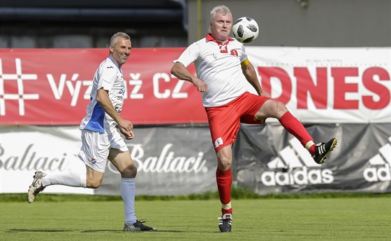 Kapitánem týmu zlínských fotbalových legend v exhibiním zápase proti Baníku...