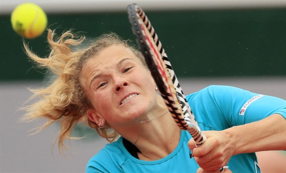 Kateina Siniaková v osmifinále Roland Garros