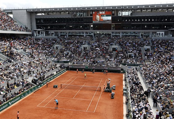Hlavní dvorec na Roland Garros