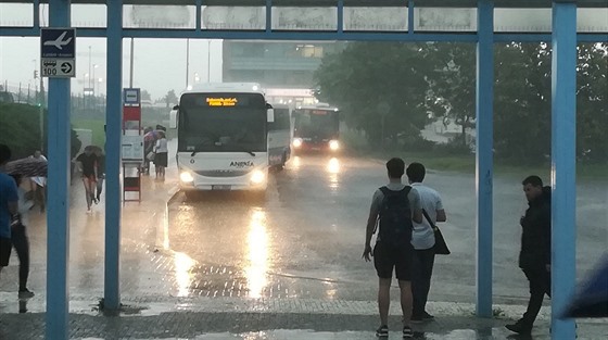 Autobusové nádraí v Praze na Zliín (6. ervna 2019)